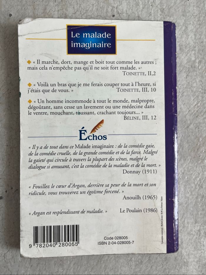 Le malade imaginaire de Molière - photo numéro 2