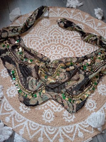 Foulard danse orientale crochet pieces