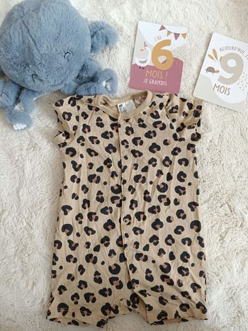 Combi short 6-9 mois h&m