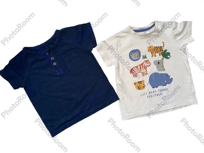 Lot 2 tee-shirts 18 mois - photo numéro 2
