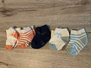 Lot 5 paires chaussettes été