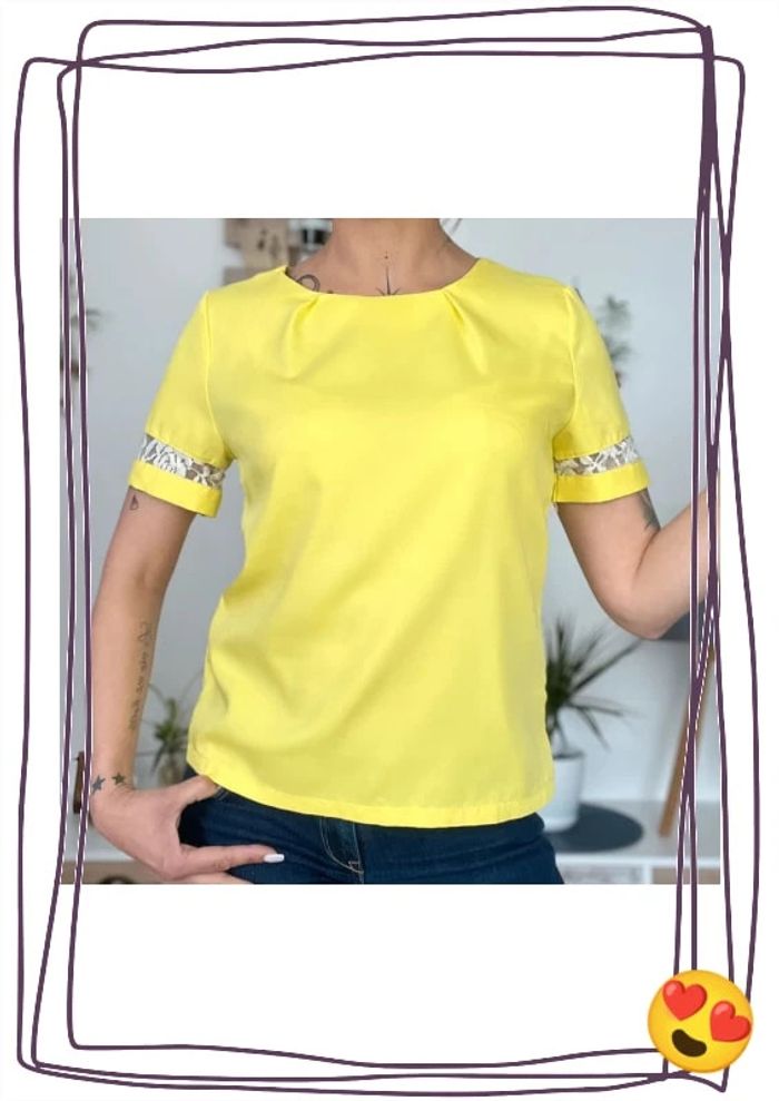 Blouse manches courtes taille M - Cherry koko - photo numéro 3