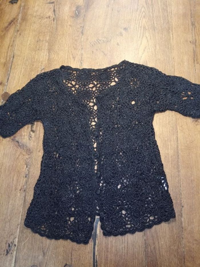 Gilet façon crochet