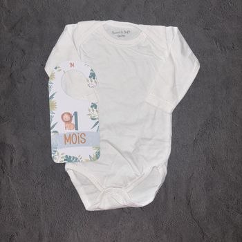 Body blanc Sweet & Soft unisexe/ 1 mois / Très bon état