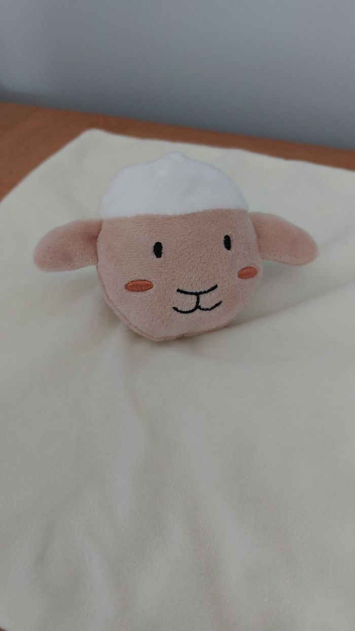 Doudou plat mouton - oeko tex - photo numéro 3