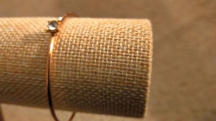 Bracelet doré avec cristal, femme - photo numéro 8
