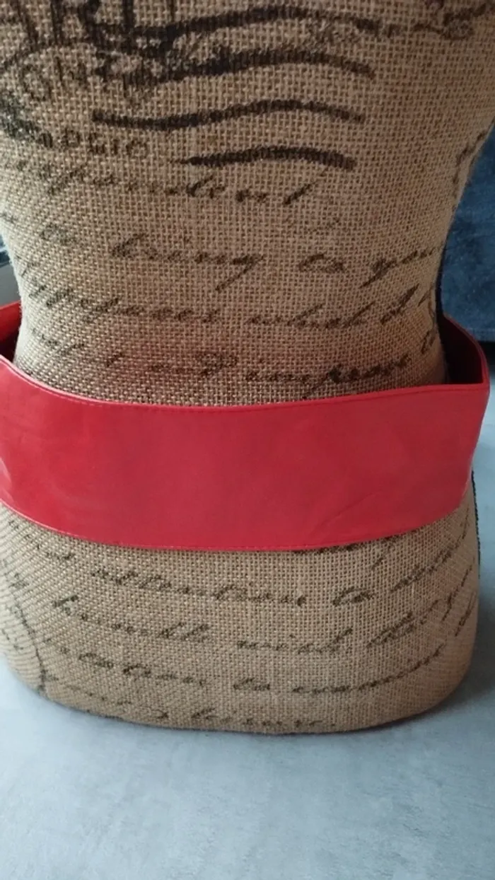 Ceinture souple rouge ajustable femme - photo numéro 5