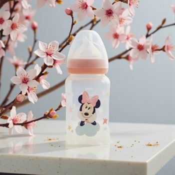 👶🎀 Biberon 240 ml Minnie – Douceur & Magie