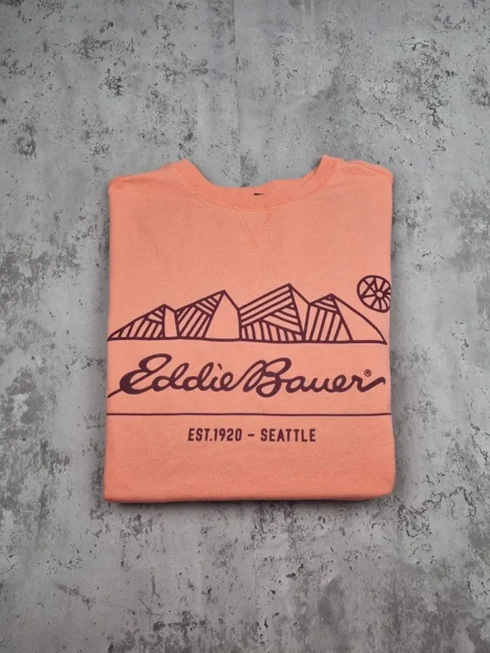 Sweat Eddie Bauer rose saumon – Taille XL Femme - photo numéro 2