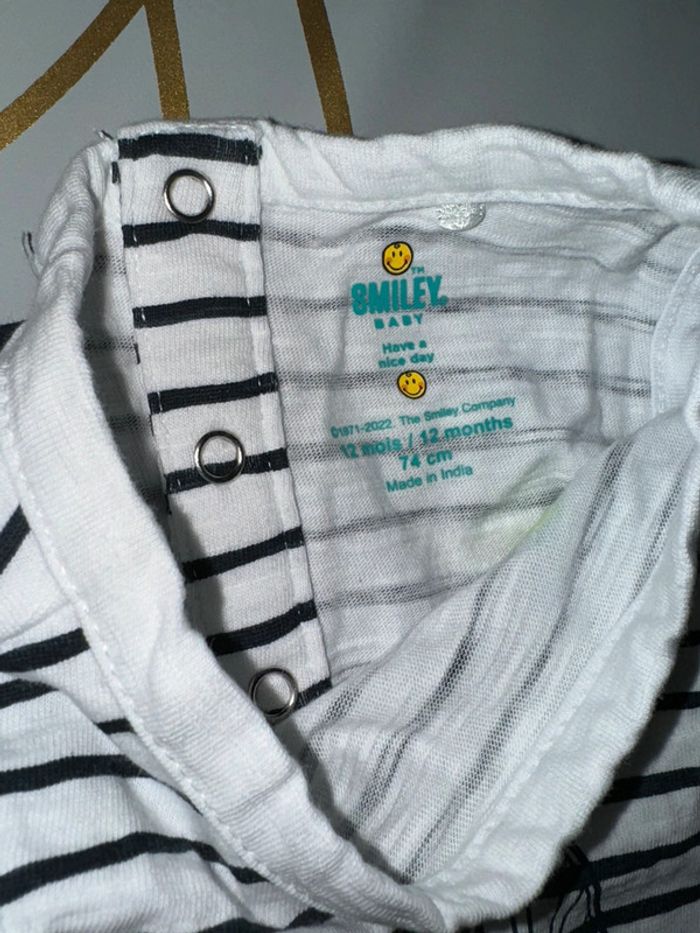 Débardeur 12 mois smiley baby - photo numéro 2