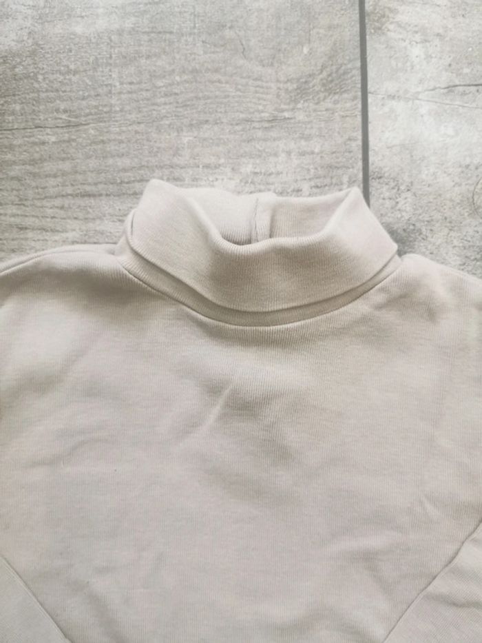 🌸DPAM sous pull beige col crème 12mois - photo numéro 3
