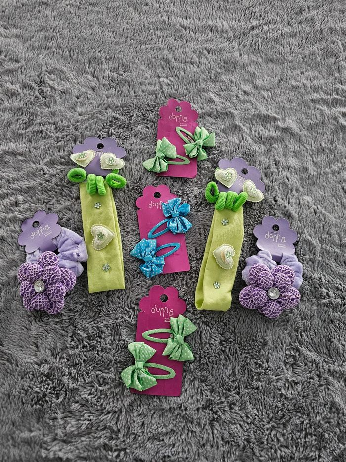 Lot d’accessoires cheveux pour petite fille, idéal pour assortir les tenues 🎀