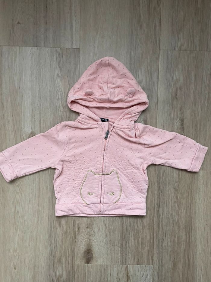 Gilet à capuche Kiabi petites oreilles 6 mois