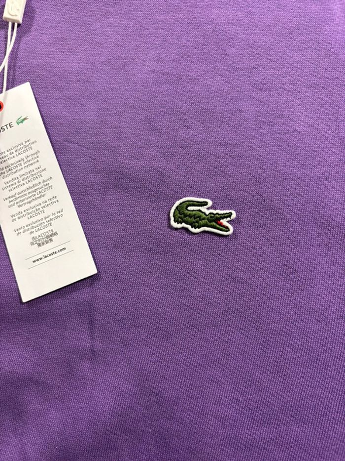 Sweat Lacoste Violet Taille XL Neuf avec étiquette - photo numéro 3