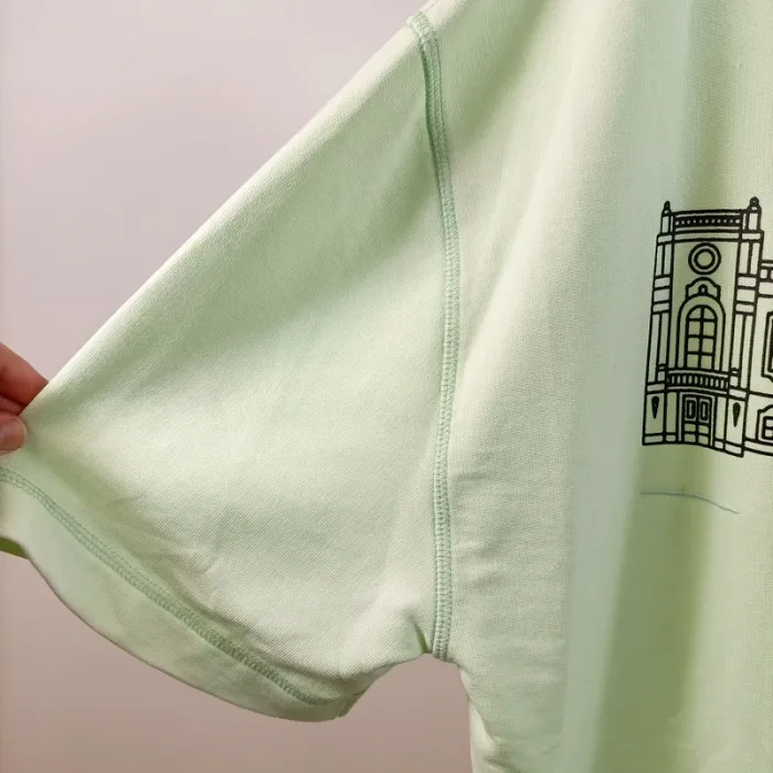 T-shirt oversize vert menthe Riviera Sports Academy Monaco France Taille M homme A809 - photo numéro 4