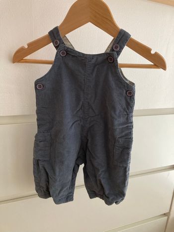 Salopette velours 1 mois