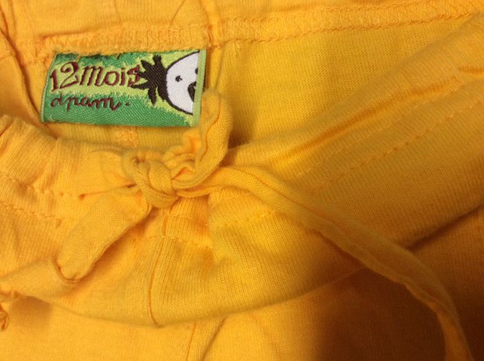 Pantalon coton jaune - DPAM - 12m - photo numéro 5