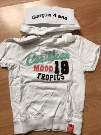 Tee-shirts capuche 4 ans