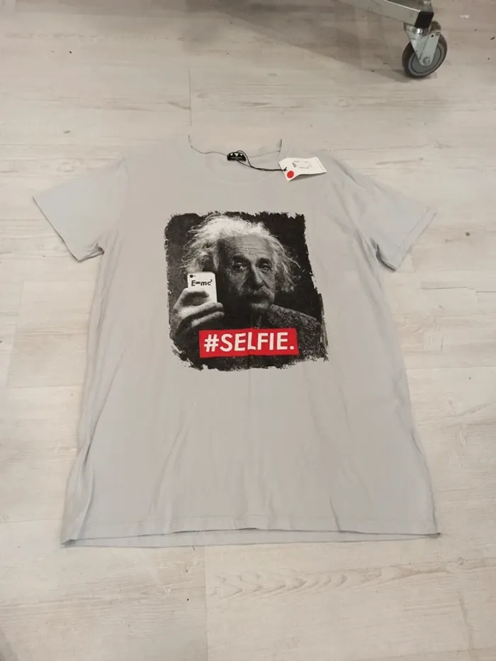 Tee shirt gris Einstein homme xxl