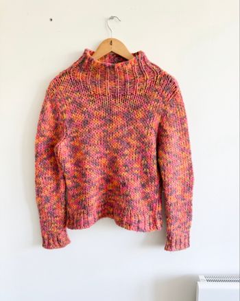 Pull col roulé multicolore vintage Promod taille 40 L 