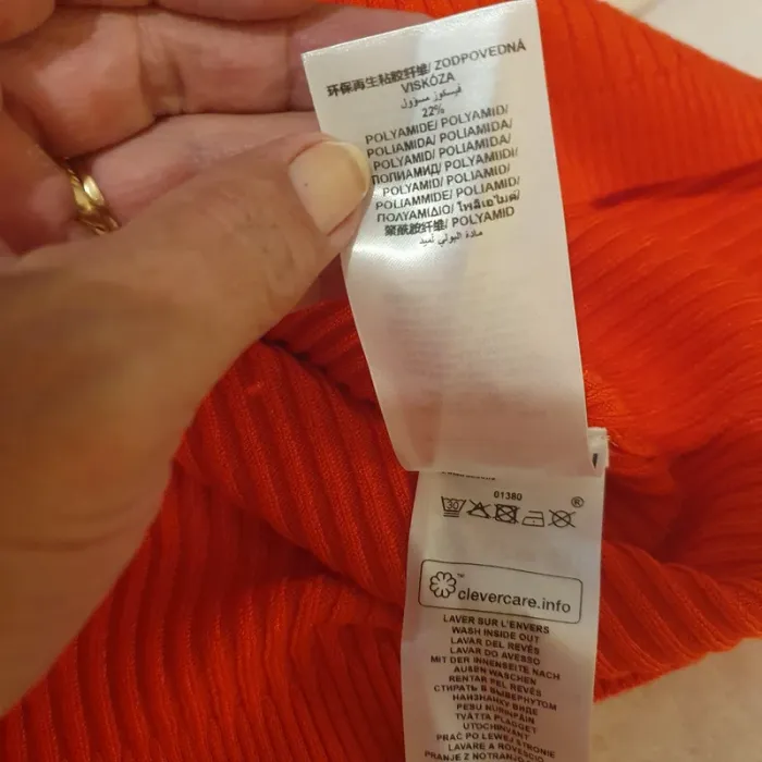 Magnifique haut col montant Couleur orange sanguine taille L Morgan - photo numéro 7