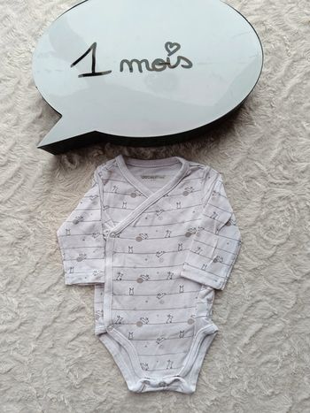 Body croisés manches longues Mixte 1 mois Lapin Orchestra