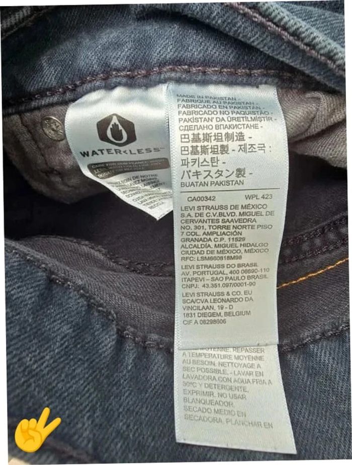 Jeans Levi's Skinny taper W38 FR48 L30 coupe skinny bleu Homme Men pan357b - photo numéro 7