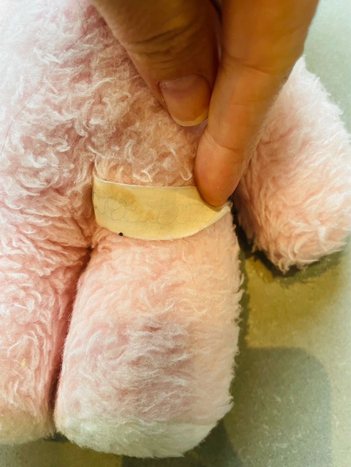 Lot peluche ancienne nounours et grelot - photo numéro 6