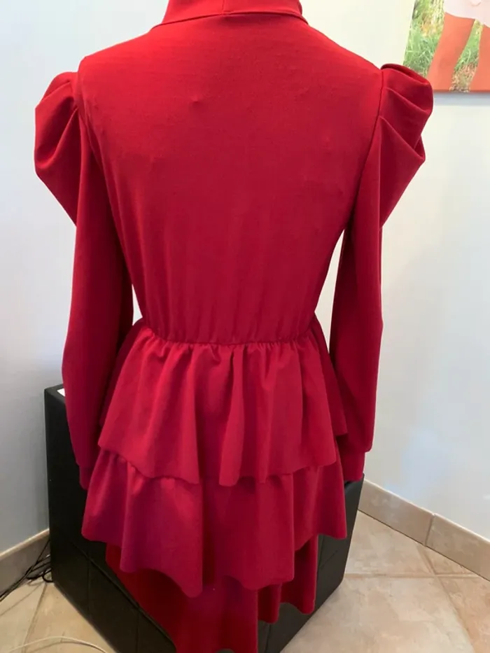 Robe bordeaux patineuse taille 38 - photo numéro 4