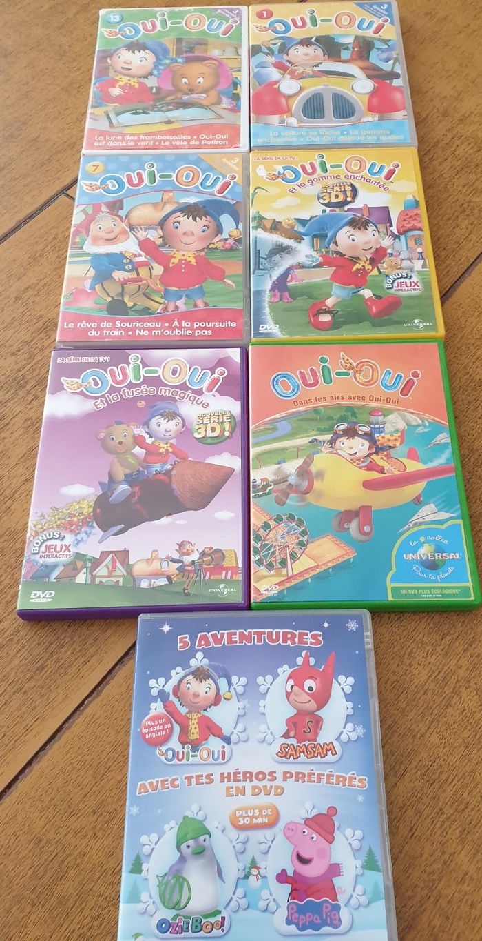 lot de 7 dvd oui oui