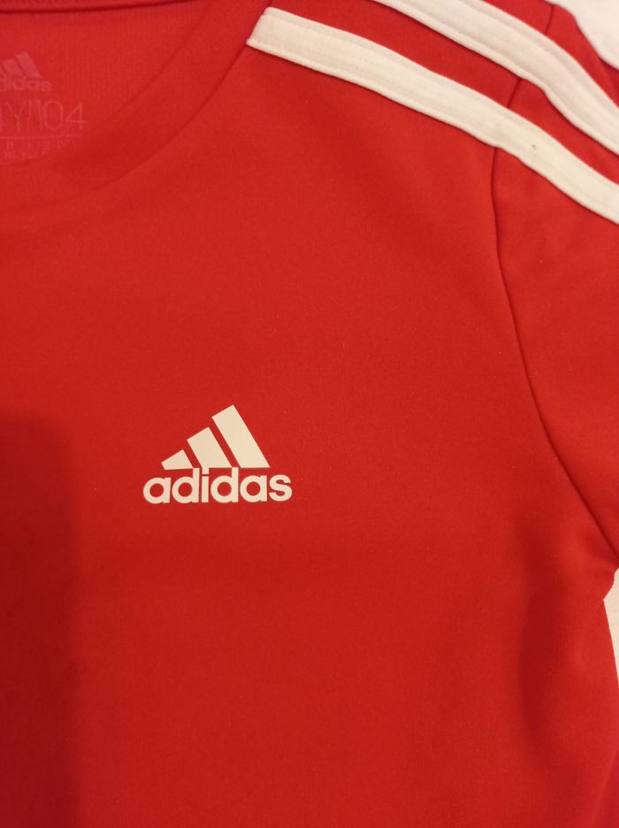 Polo pour garçon rouge taille 3 4 ans 104 cm couleur rouge marque Adidas