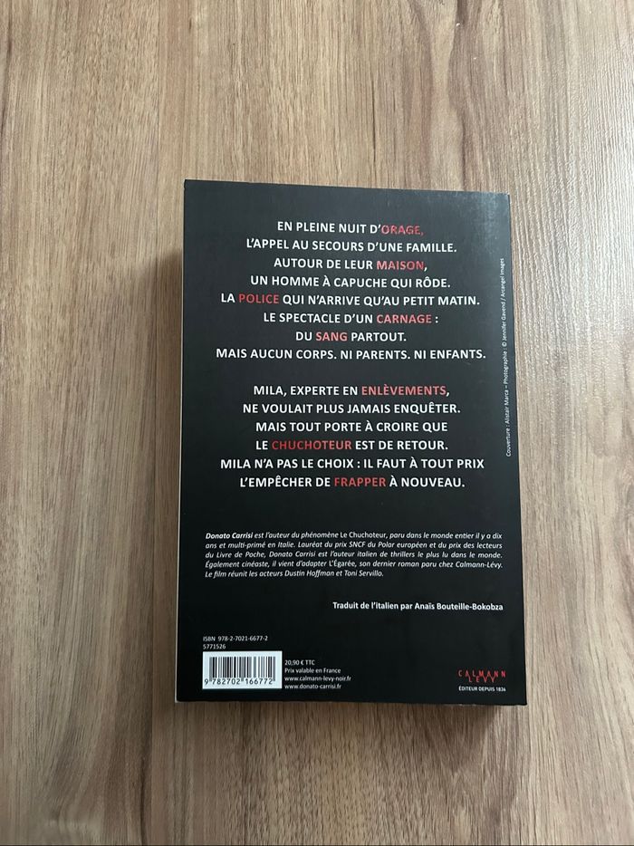 Livre de Donato Carrisi «Le jeu du chuchoteur» Tome 4 - photo numéro 4