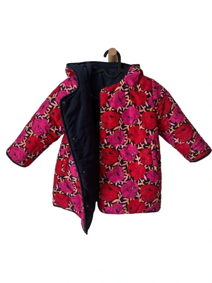 Parka réversible, motif fleuri - DPAM 4 ans (104cm) - photo numéro 5