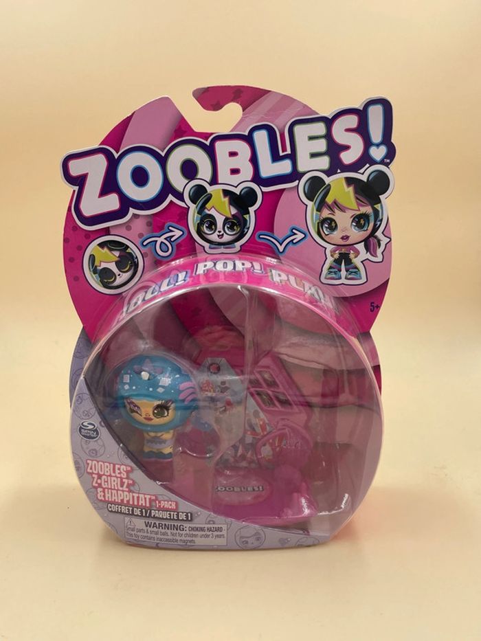 Figurine Zobbles Zoobles Z-Girlz et Happitat Spin Master neuf