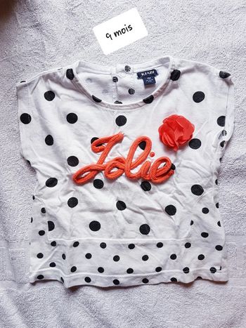 T-shirt kiabi 9 mois