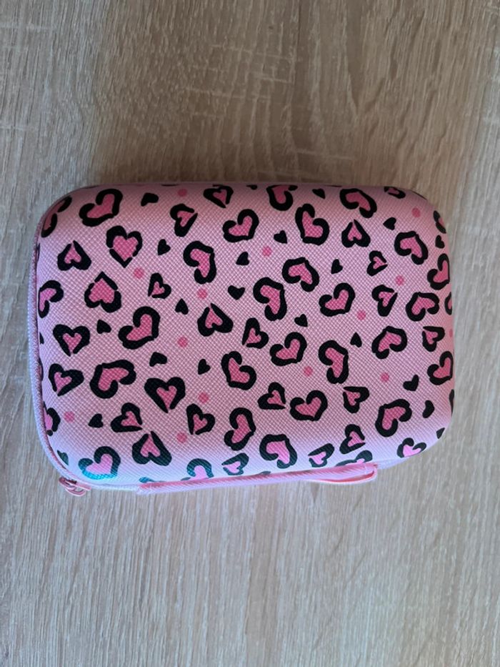 Pochette rose léopard filet mousse - photo numéro 3