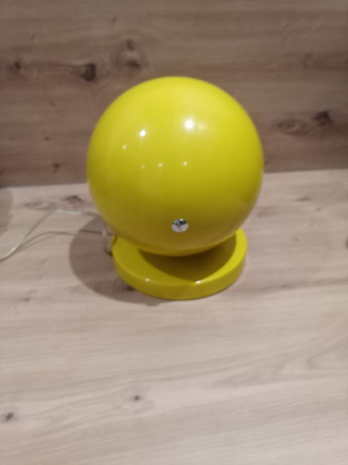 Lampe design boule en métal années 70 - photo numéro 6