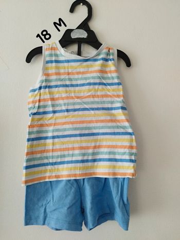 Ensemble débardeur short bébé garçon
