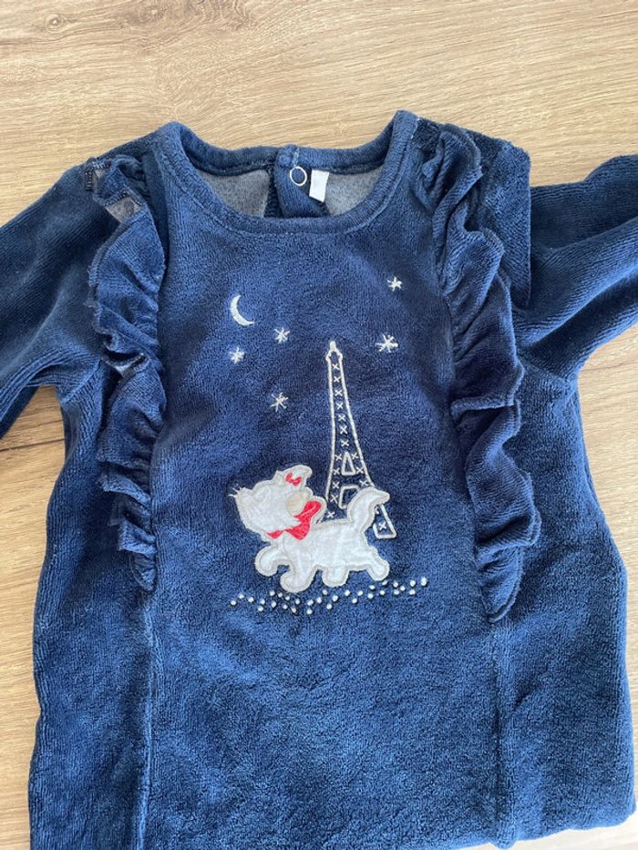 Pyjama bleu marine Marie - photo numéro 2