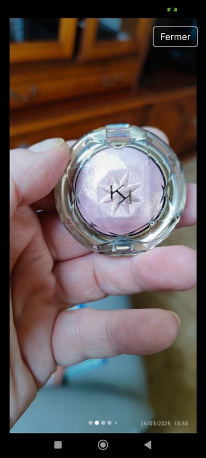 Kiko Holiday Gems Infinite Sparkle Eyeshadow Teinte 02 Coral Duochrome Rose Gold - photo numéro 2