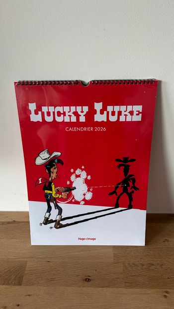 Calendrier mural Lucky Luke 2026 NEUF
