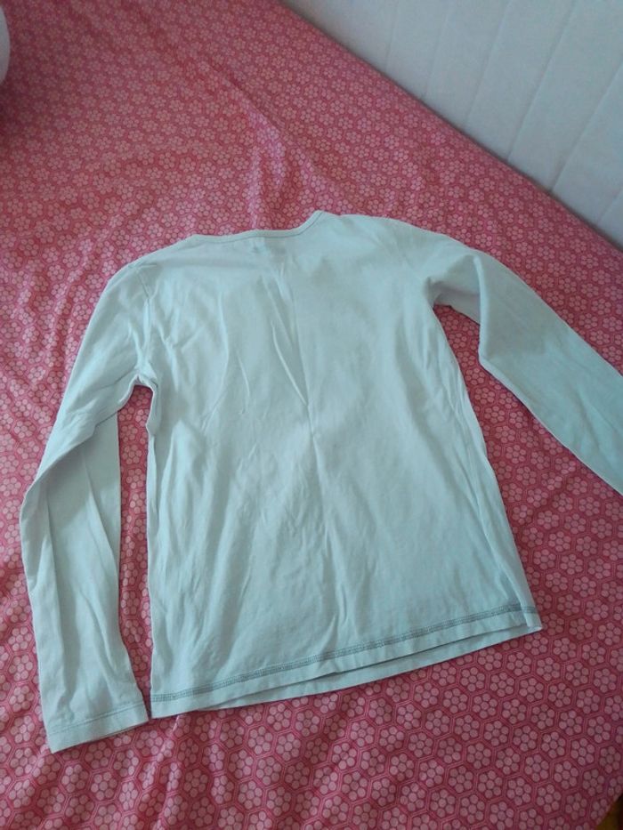 Tee-shirt manches longues chat - photo numéro 2