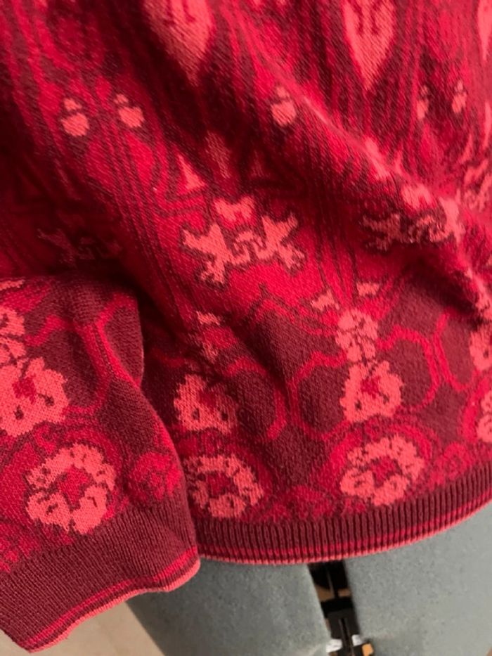 Pull jaquard rouge - photo numéro 7