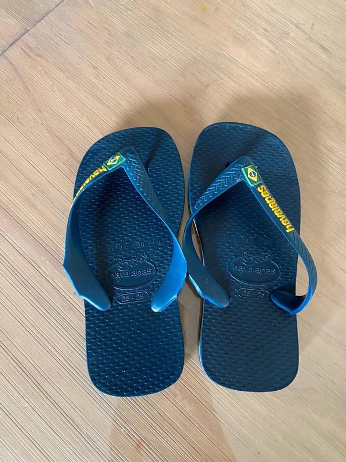Tongs Havaianas baby bleue taille 25 / 26 - photo numéro 7