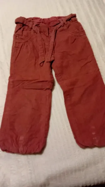 Pantalon velour 3 ans