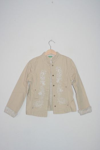 Veste Benetton beige 7/8 ans