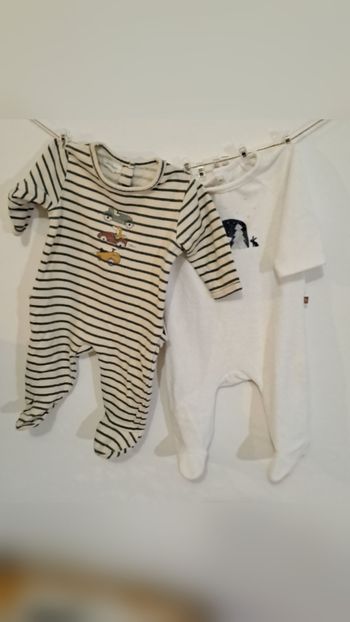 Lot de 2 pyjamas 3 mois bébé 