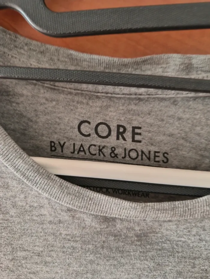 Tee shirt Core By Jack&Jones gris imprimé - photo numéro 2