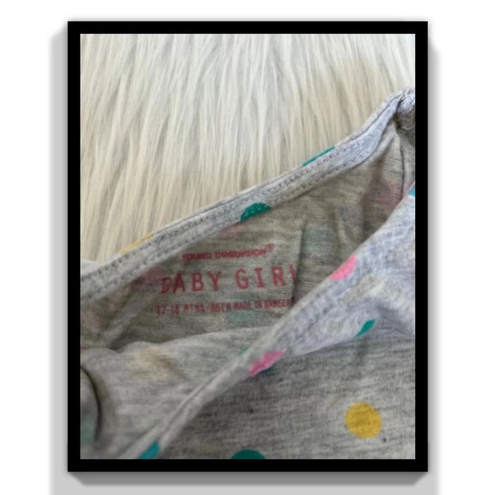 Très belle robe grise à pois 🥰 taille 12-18 mois baby girl - photo numéro 2