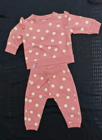 Ensemble Fille Zeeman 3 mois (62cm) 🧡 à pois